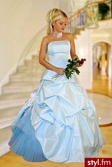 Niebieska - Suknie ślubne Ślub Moda