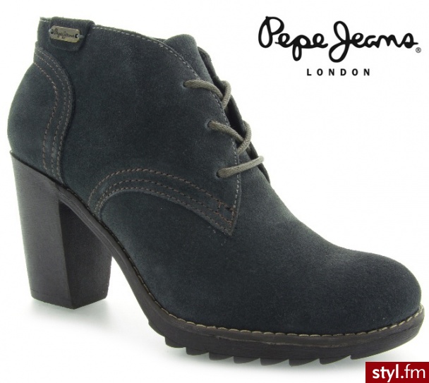 Pepe Jeans TOTTEMHAM GREY SUEDE - Botki Buty Moda