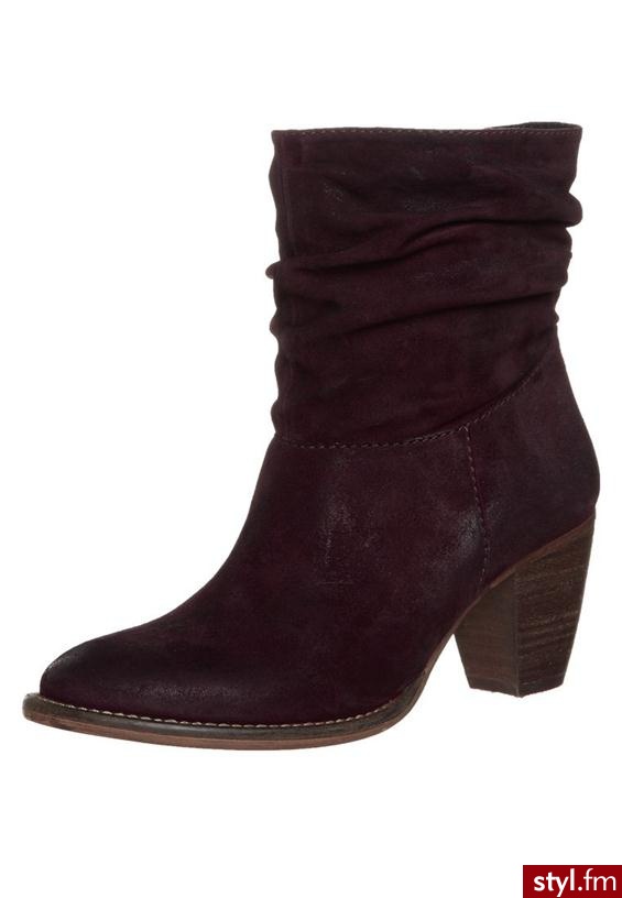 SPM SASOL Botki czerwony - Botki Buty Moda