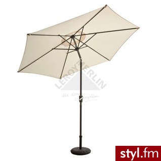 Leroy Merlin Parasol Ogrodowy Śr. 270cm Poliester 160 G / M2 - Parasole Dodatki Moda