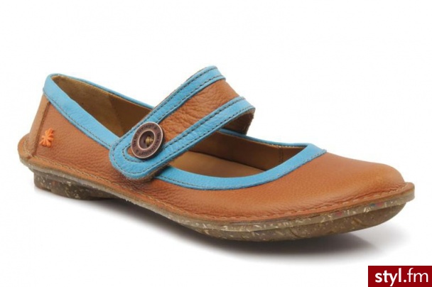 Art BALERINKI G2 TOILE W BY ART (Brązowy) - Balerinki Buty Moda