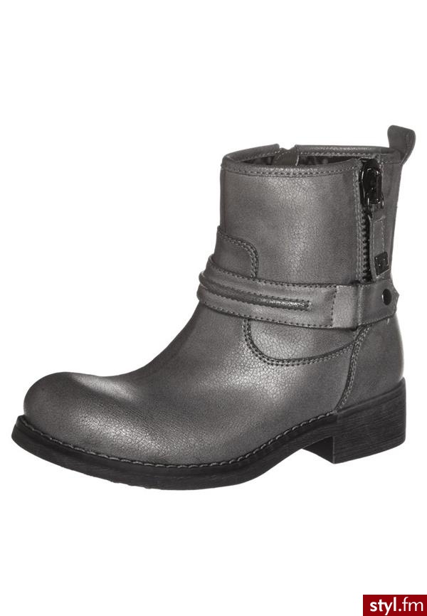 Even&Odd Botki kowbojki i motocyklowe srebrny (W1334109) - Pozostałe Buty Moda