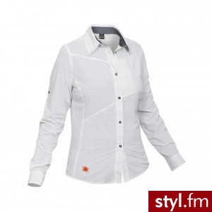 SALEWA Koszula damska FIANIT DRY WOMEN L/S SHIRT 22638 Biały - Koszule Ciuchy Moda