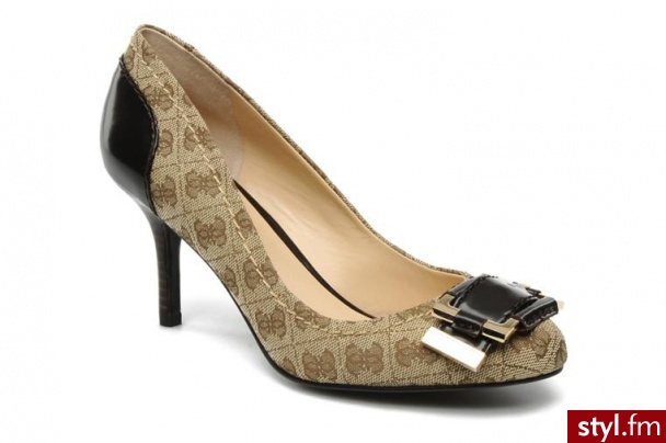 Guess CZÓŁENKA GIBONNIA BY GUESS (Brązowy) - Czółenka Buty Moda