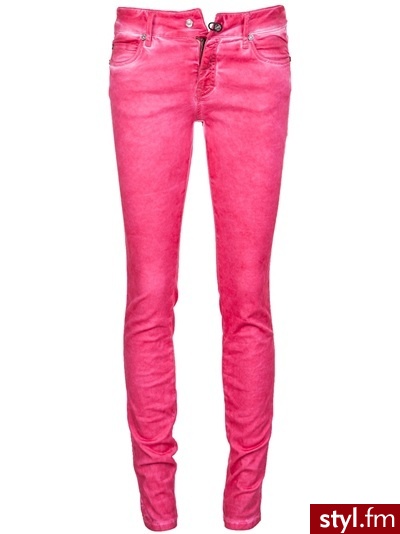 PLEIN SUD Pink leggings - Jeansy Spodnie Moda