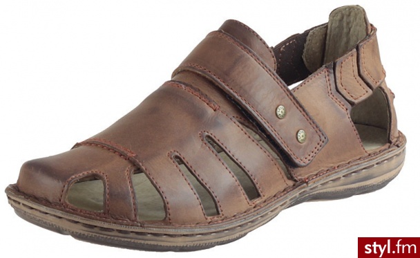 Lesta Sandały 122-1171 Brąz (buk) (Brązowy) - Sandały Buty Moda