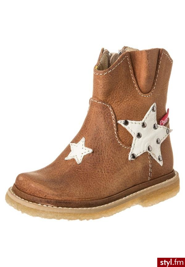 Shoesme Botki kowbojki i motocyklowe brązowy (BC3W092) - Pozostałe Buty Moda