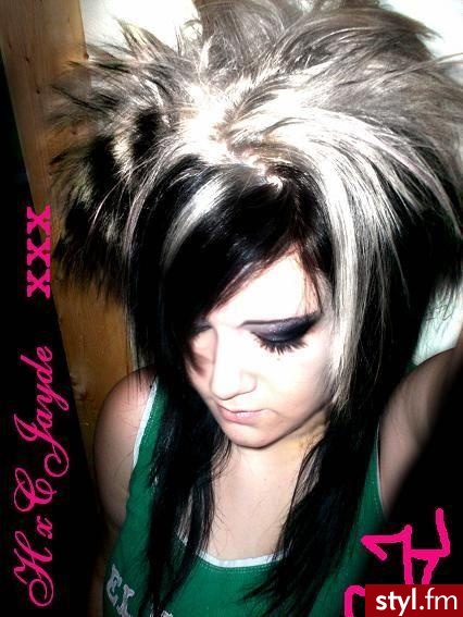 EMO Alternatywne Średnie Fryzury