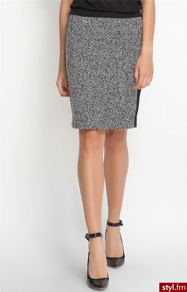 TOP SECRET SPÓDNICA SSD0584CA (czarno-biały) - Pozostałe Spódnice Moda