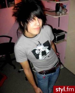 EMO Alternatywne Średnie Fryzury