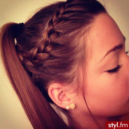 Warkocze Proste Na co dzień Długie Fryzury