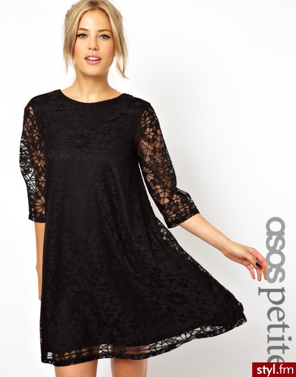 http://yosh.pl/product/asos/asos-petite-asos-petite-lace-swing-dress-with-half-sleeve/5370811/ - Pozostałe Sukienki Moda