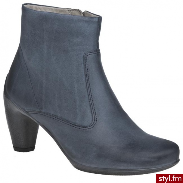 ECCO Botki Sculptured 65 23356302086 Niebieski (Denim Blue) - Botki Buty Moda