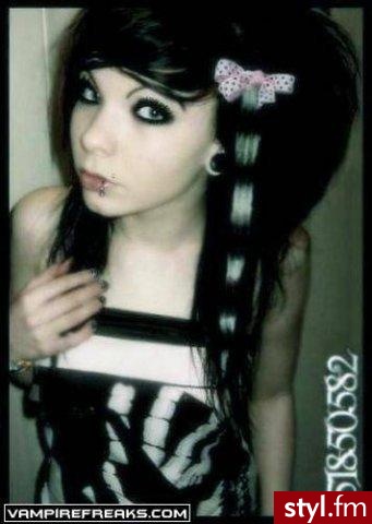 EMO Alternatywne Średnie Fryzury