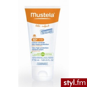 Mustela Sun Protection Krem mineralny SPF 50+ 50 ml - Emu Buty Moda