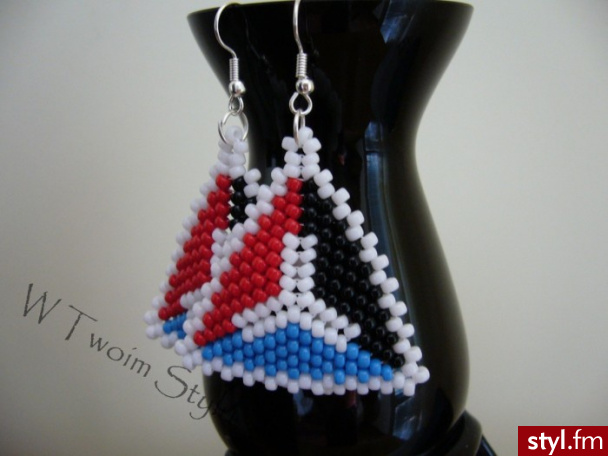 Goya Kolczyki BLACK - RED - BLUE - Kolczyki Biżuteria Moda
