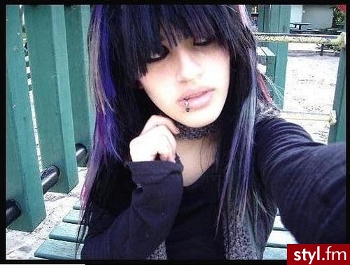 EMO Alternatywne Średnie Fryzury
