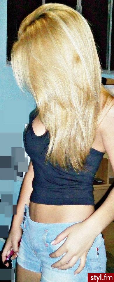 Blond Rozpuszczone Proste Na co dzień Średnie Fryzury