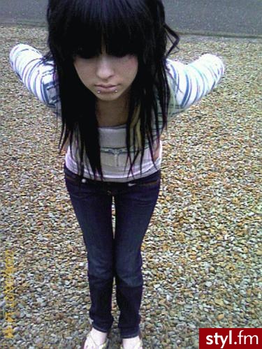 EMO Alternatywne Średnie Fryzury