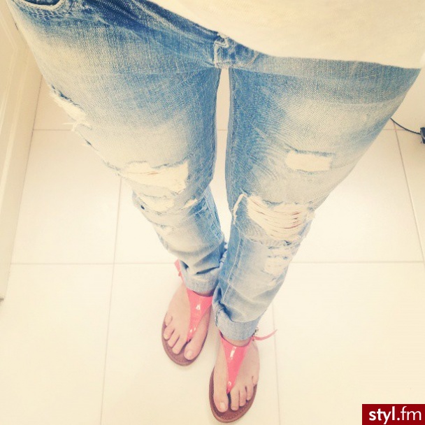 Jeansy Spodnie Moda