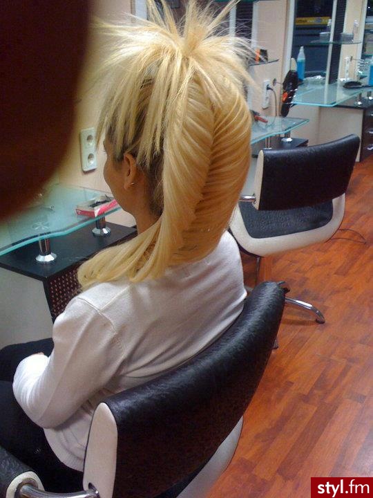 Blond Rozpuszczone Proste Na co dzień Długie Fryzury