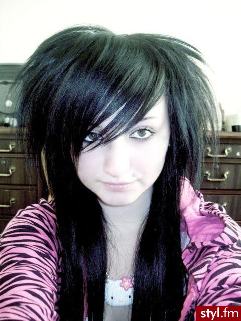 EMO Alternatywne Średnie Fryzury