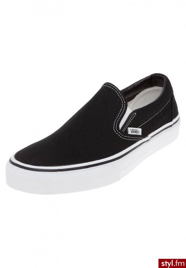 Vans CLASSIC SLIP ON Półbuty wsuwane czarny - Półbuty Buty Moda