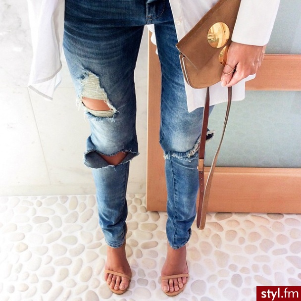 Jeansy Spodnie Moda