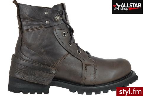 CATERPILLAR buty PERIL 710499 Glany Odcienie beżu i brązu - Glany Buty Moda