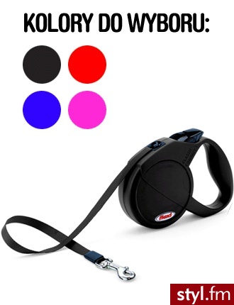 Flexi Smycz Classic Compact Taśma 5m do 15kg - Psy Zwierzaki