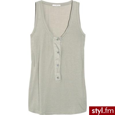 James Perse Henley cotton tank - Polyvore. Pobrano ze strony: http://www.polyvore.com/james_perse_henley_cotton_tank/thing?id=20199609 - Pozostałe Ciuchy Moda