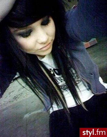 EMO Alternatywne Średnie Fryzury