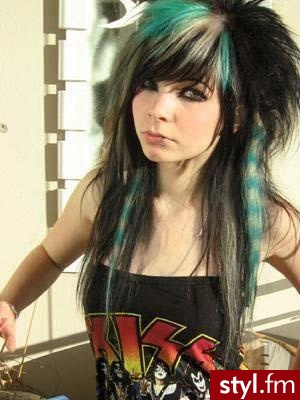 EMO Alternatywne Średnie Fryzury