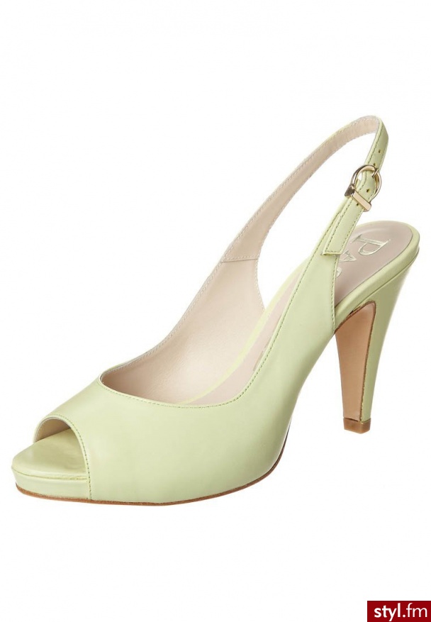 Paco Gil KIMI KATE Szpilki Peep Toe zielony - Szpilki Buty Moda