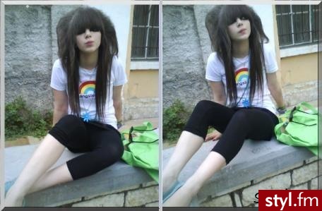 EMO Alternatywne Średnie Fryzury