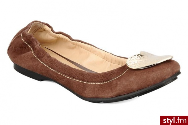 Via Uno BALERINKI TERNURA BY VIA UNO (Brązowy) - Balerinki Buty Moda