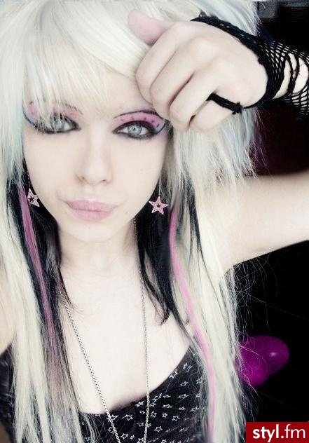 EMO Alternatywne Średnie Fryzury