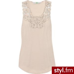 Stella McCartney Floral-cutout cotton tank - Polyvore. Pobrano ze strony: http://www.polyvore.com/stella_mccartney_floral-cutout_cotton_tank/thing?id=27134907 - Pozostałe Ciuchy Moda