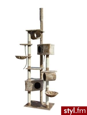 Eminet drapak dla kota kotów 255cm legowisko domek cat659 brąz - Dziecko