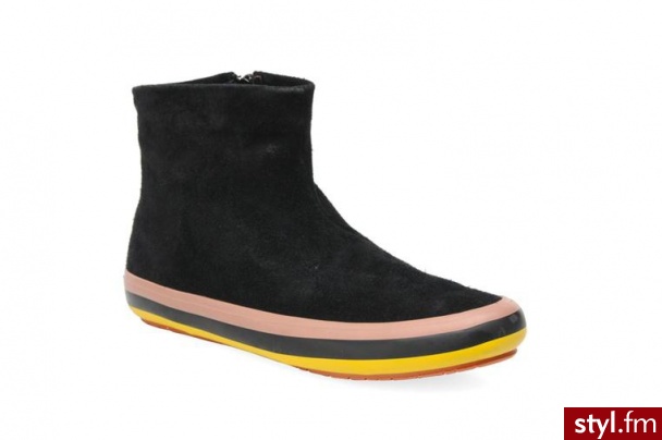 Camper Półbuty i botki Clay 46622 Czarny - Botki Buty Moda