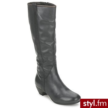 Kickers BUTY ELILI Black - Kozaki Buty Moda