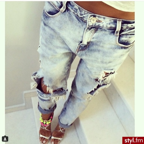 Jeansy Spodnie Moda
