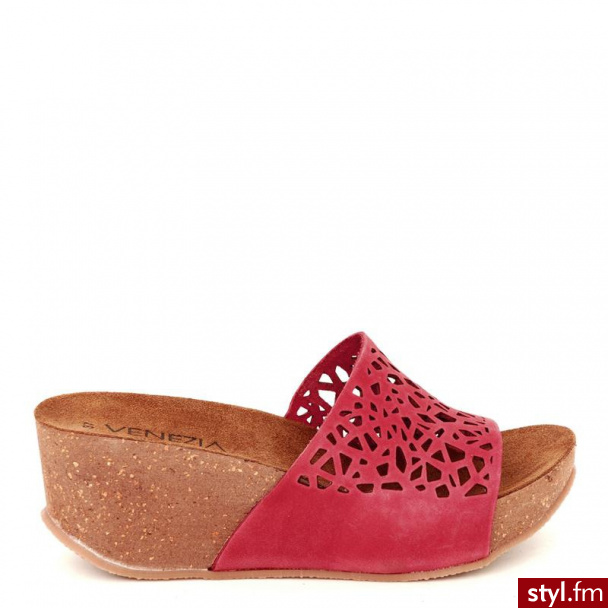 Venezia  Klapki Na Koturnie 753-7289 Ross - Klapki Buty Moda