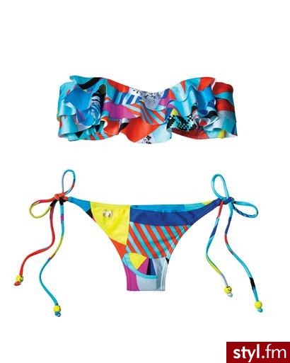 bikini z falbaniastą górą firmy Insight 83$ - Pozostałe Ciuchy Moda