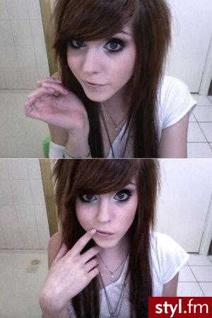 Średnie Fryzury