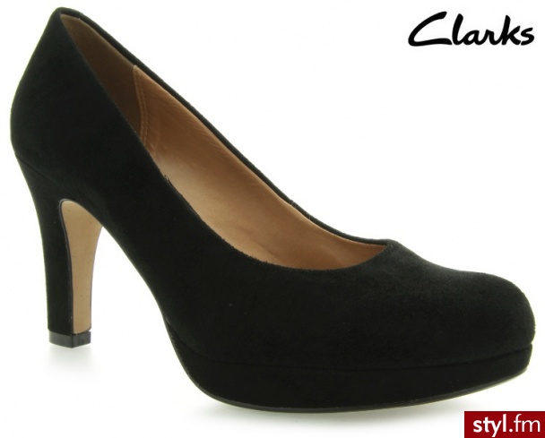 CLARKS Anika Kendra Black Sde - Czółenka Buty Moda