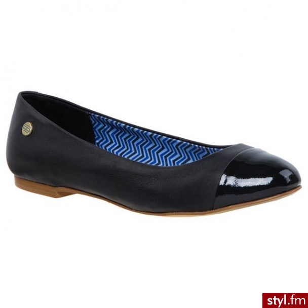 TOMMY HILFIGER Baleriny Anne 2 B FW56815147 403 Granatowy (Midnight) 403 - Balerinki Buty Moda