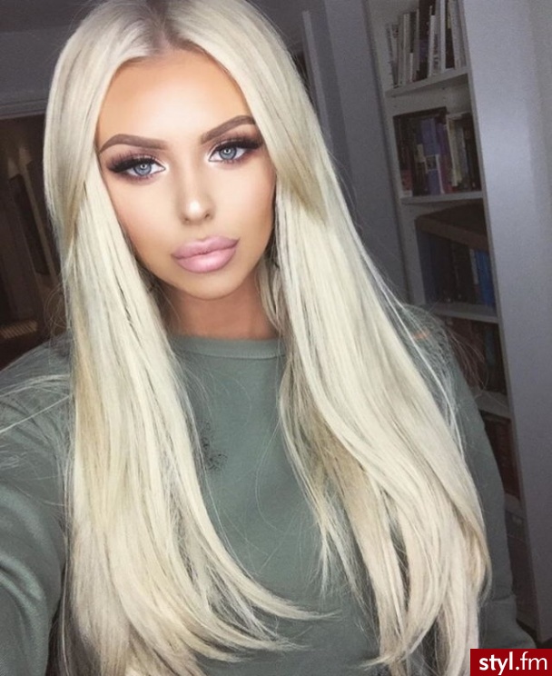Blond Rozpuszczone Proste Na co dzień Długie Fryzury