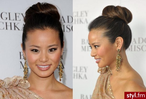 Jamie Chung - Brązowe Kok Proste Na co dzień Długie Fryzury