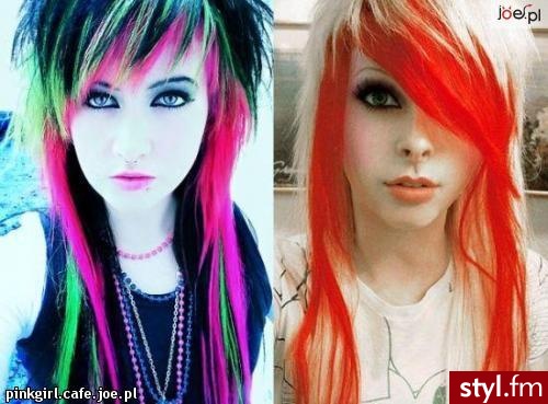 EMO Alternatywne Średnie Fryzury